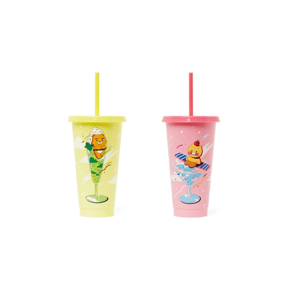 Kakao Friends Ryan/Apeach Straw Tumbler