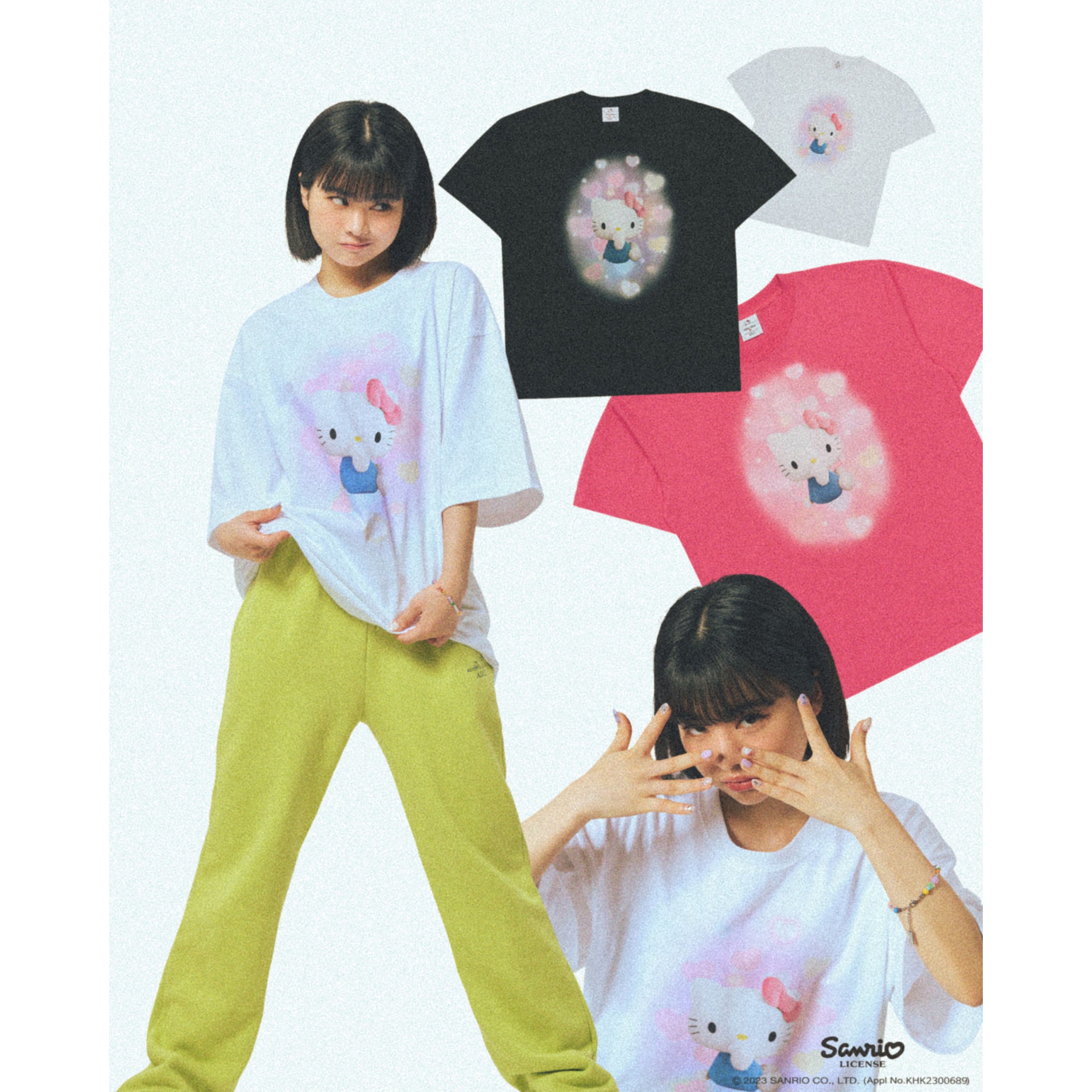 Miniso Sanrio T-Shirt Hello Kitty Kawaii for Women's Clothing Kpop Y2K Tops Fashion Tshirt Cartoon