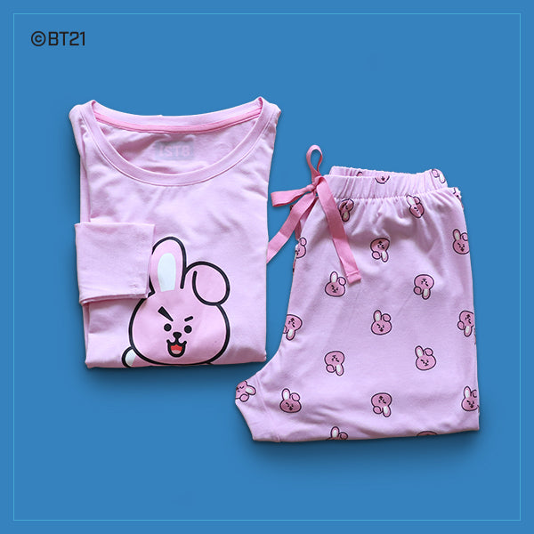 BT21 x Hunt Innerwear T Shirt Pajama Set Cooky Harumio