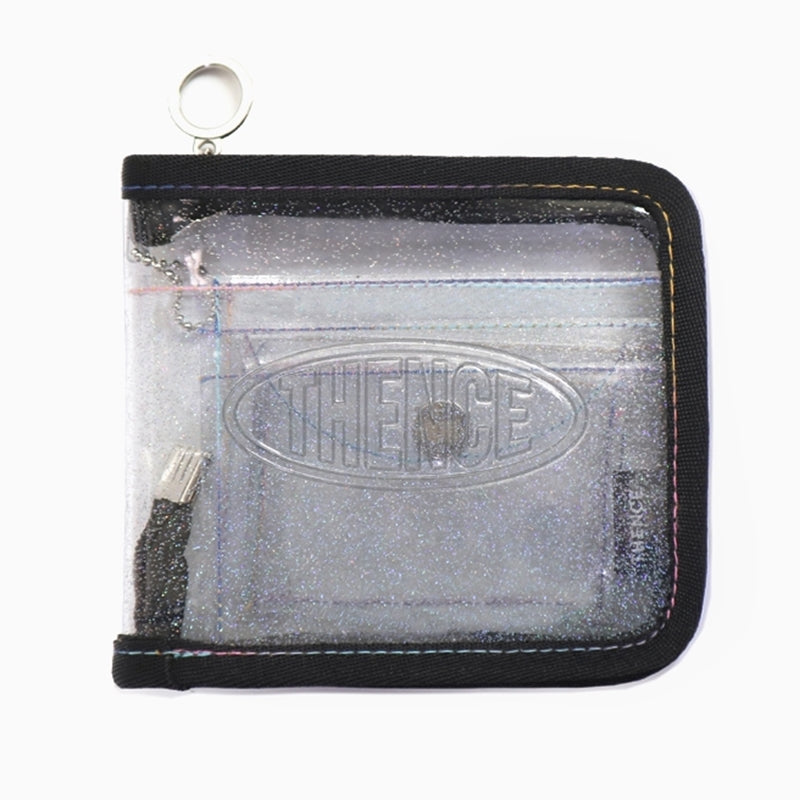 THENCE PCC Sewing Glitter Wallet Clear Harumio