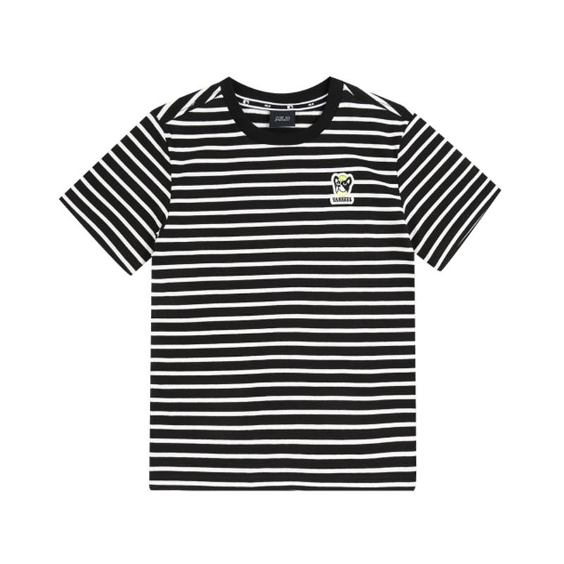 MLB Korea - Bark Stripe Short Sleeve T-Shirt - Kids - New York Yankees Black / 145