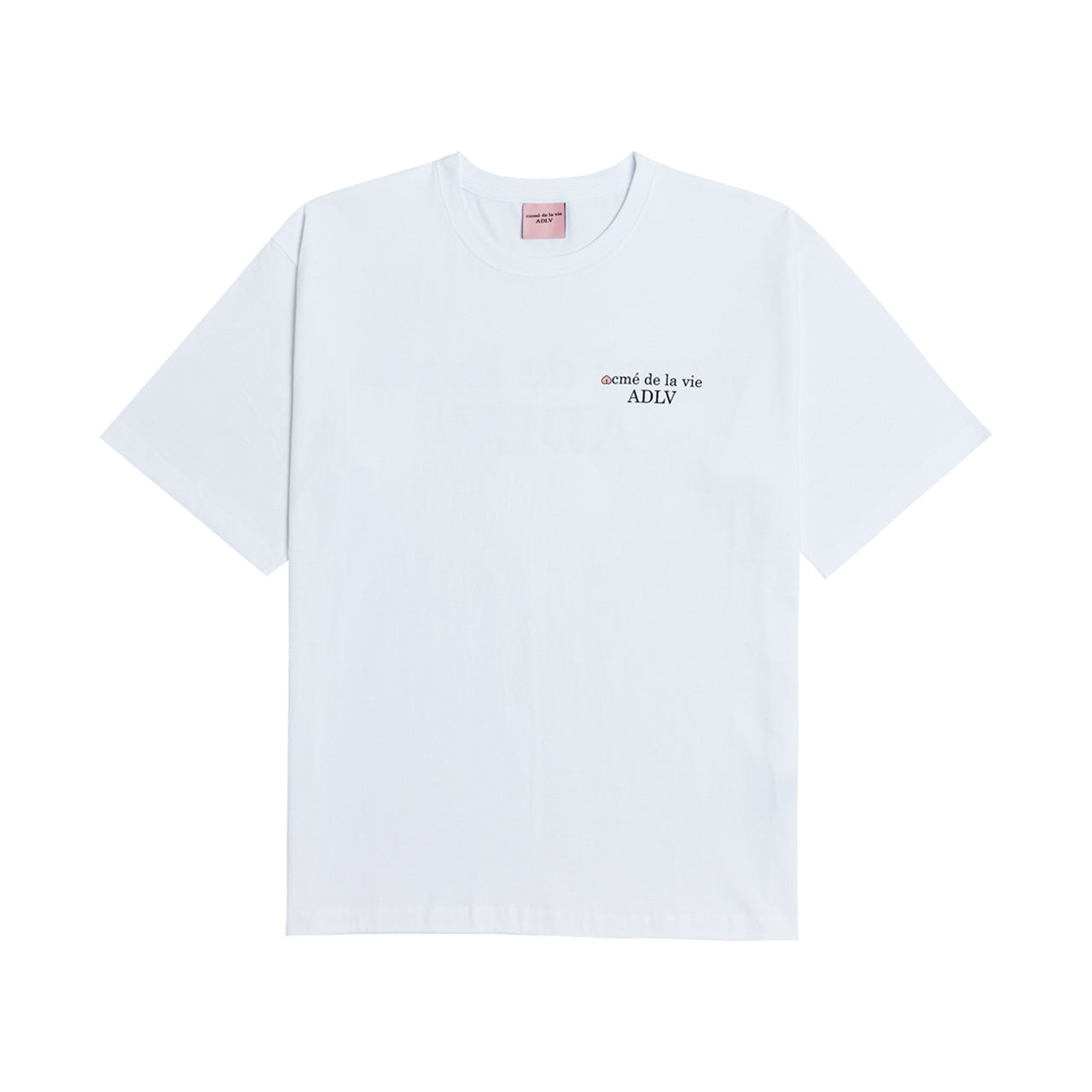 Kakao x Adlv_Back Angel apeach short sleeve T-shirt White