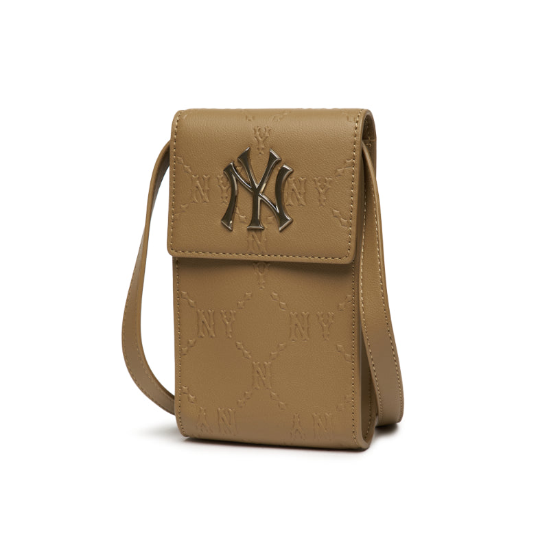 MLB Korea - Monogram Diamond Embo Mini Cross Bag