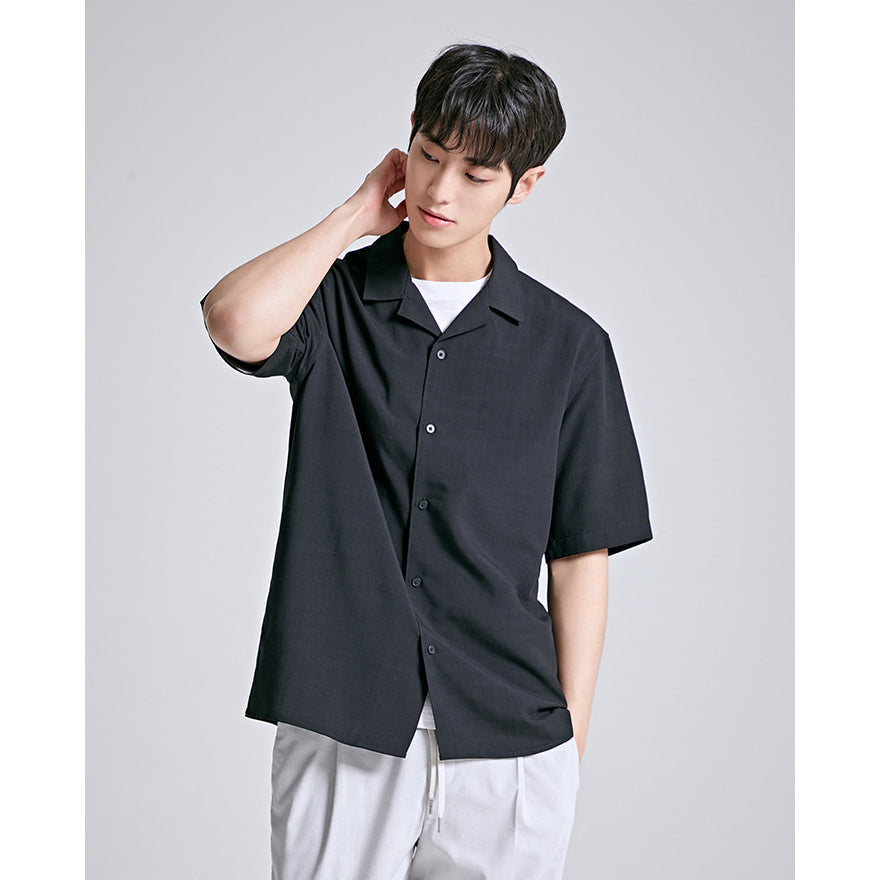 SPAO - COOLTECH Cool Open Collar Short Sleeve Shirt – Harumio