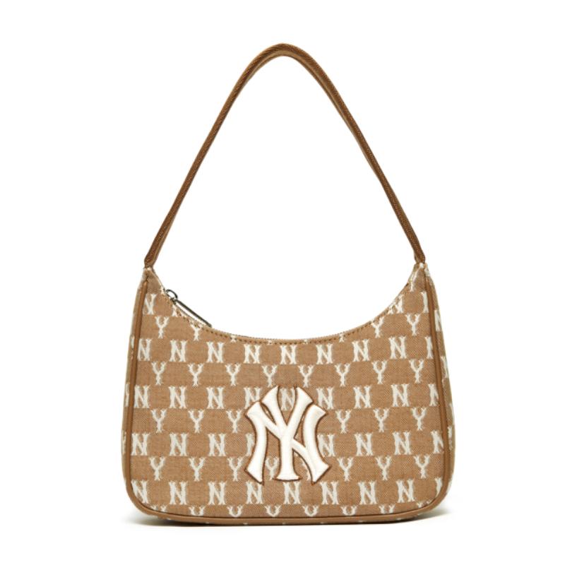 Vintage Style Hobo Bag With Iconic Monogram From MLB 