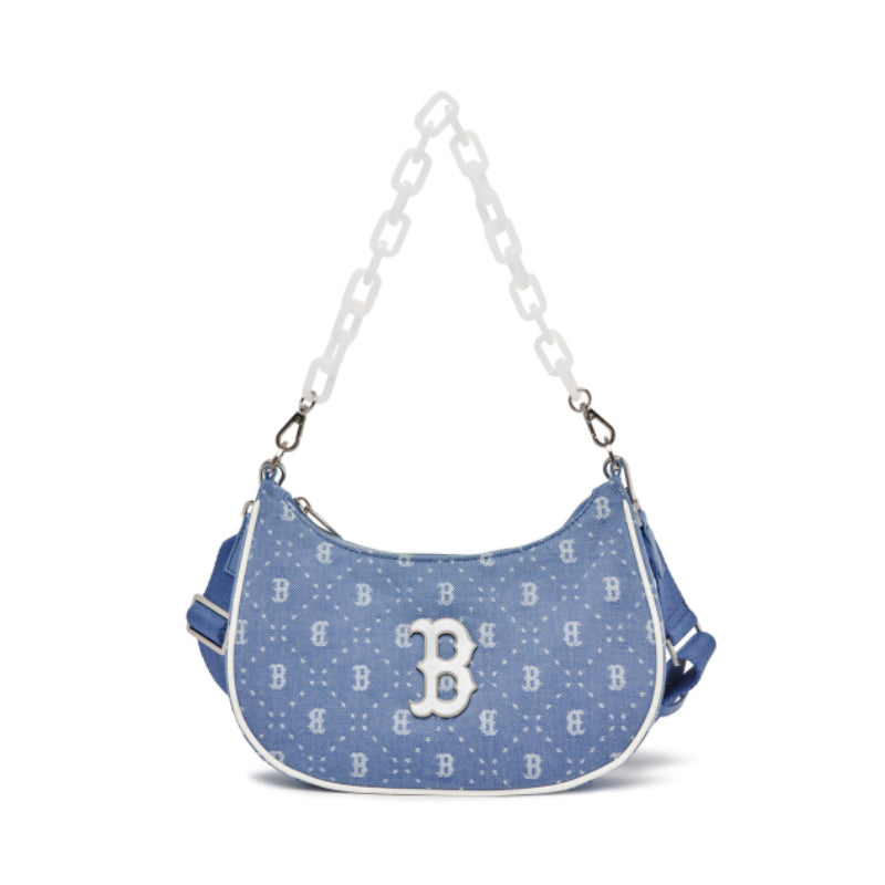 MLB Monogram Jacquard Hobo Bag (Blue) – The Factory KL