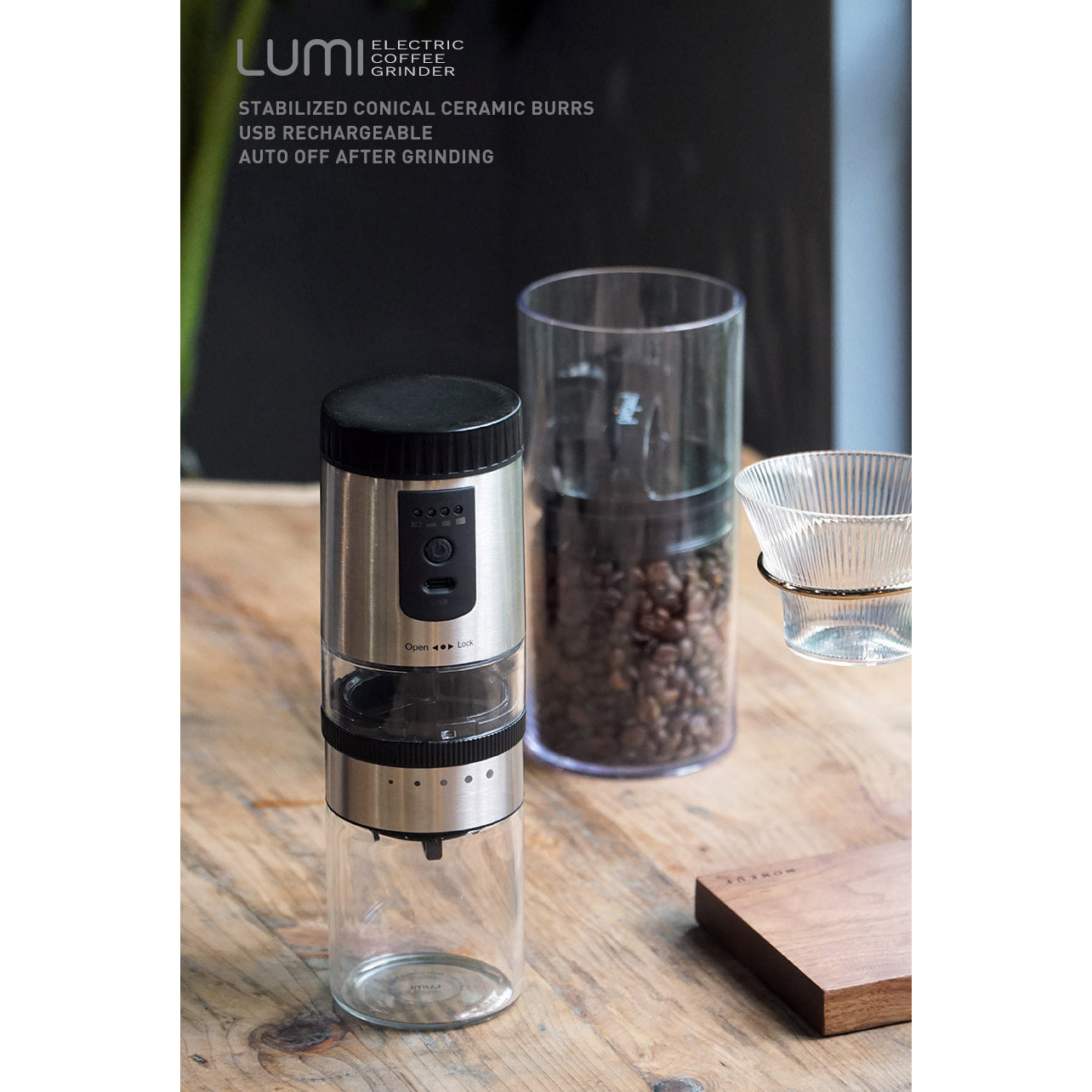 250ML Wireless Electric Mini Grinder – LUMINOS MART