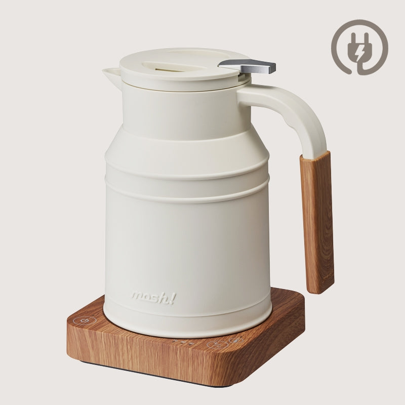 Get Bear Electric Thermal Kettle 1.5L Stainless Steel Ivory White