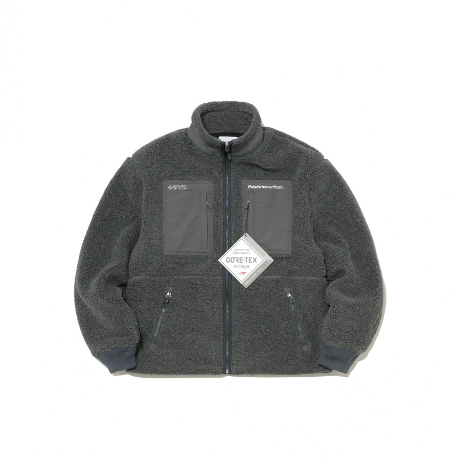 thisisneverthat - GORE-TEX® INFINIUM ™ Explorer Fleece Jacket - Charcoal