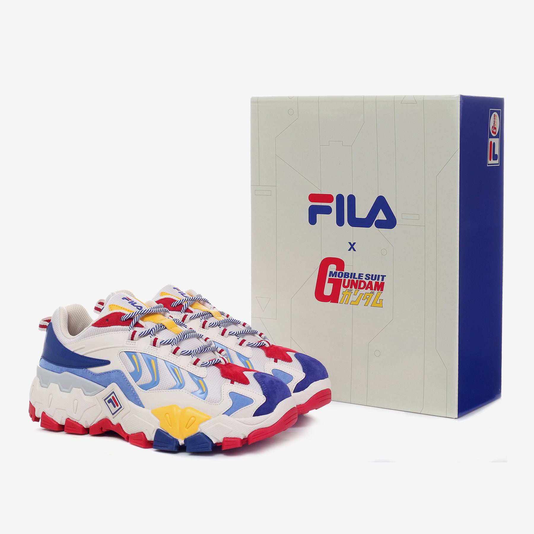 FILA x Gundam Ravagement 2000 Max White Navy Red