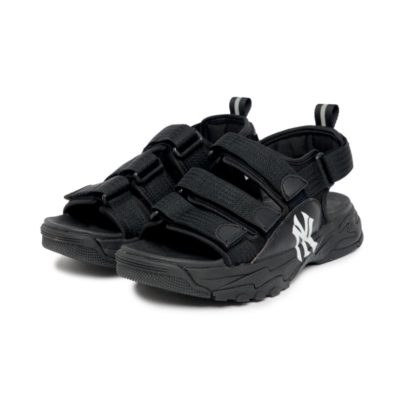 MLB Korea Unisex Chunky Sandals Triple NY Yankees Black