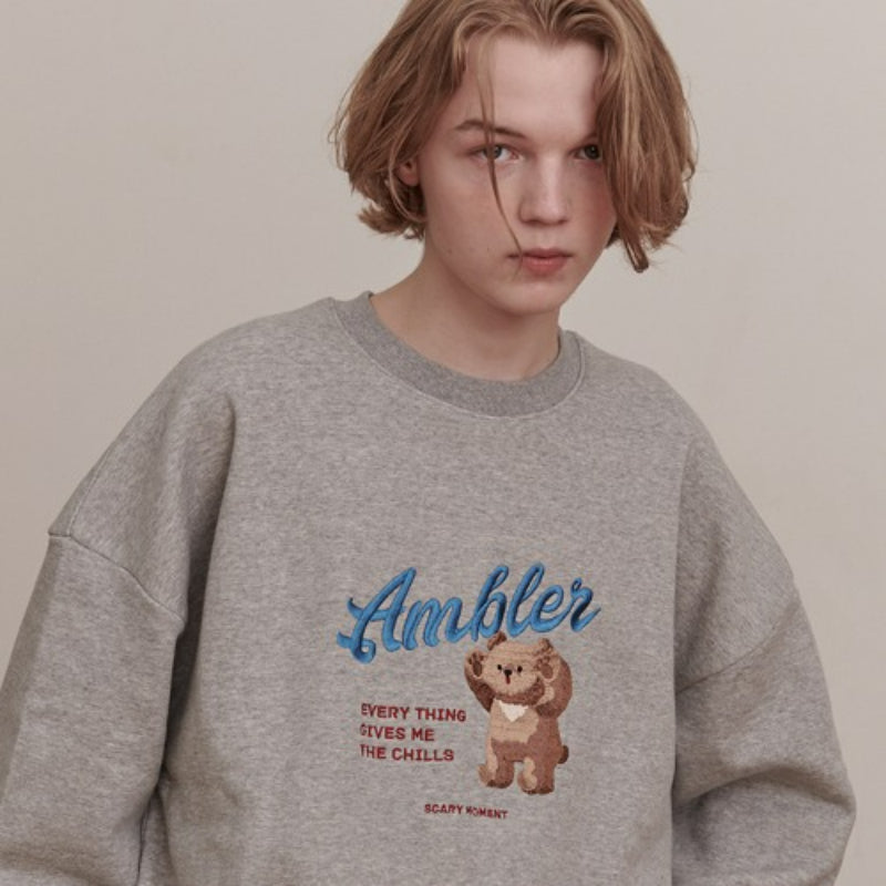 Ambler - The Chill Bear Unisex Overfit Sweatshirt