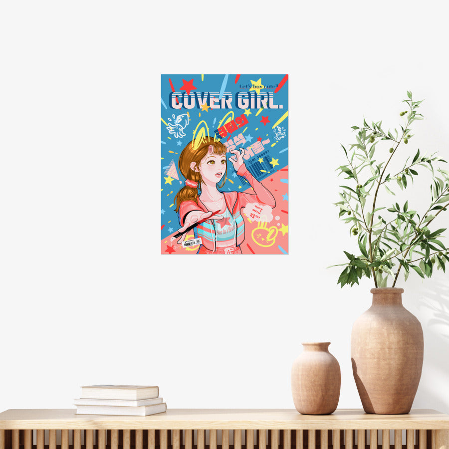 The Silver Brick - Pop Art Cover Girl A3 Poster