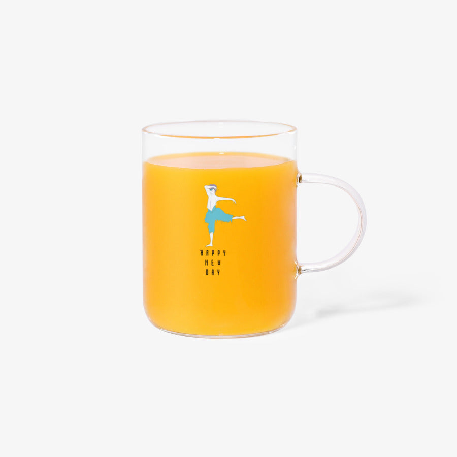 Bluemoon - Happy New Day Glass Mug