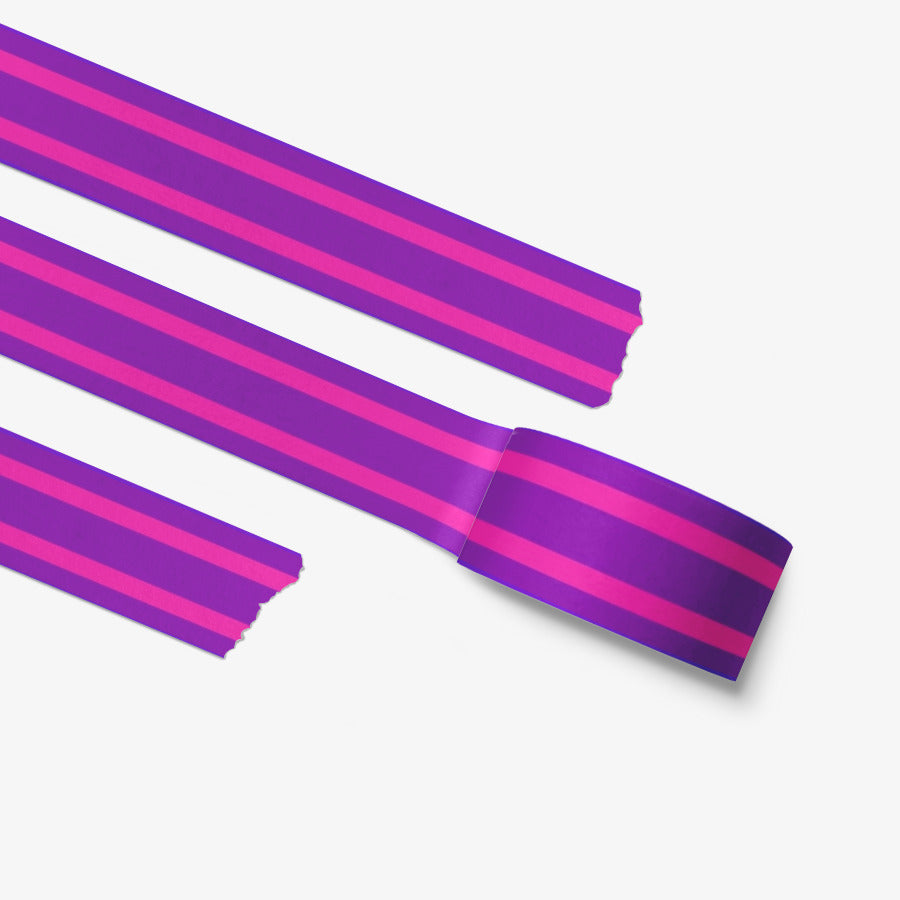 BITE STUDIO - Purple & Pink Line Masking Tape