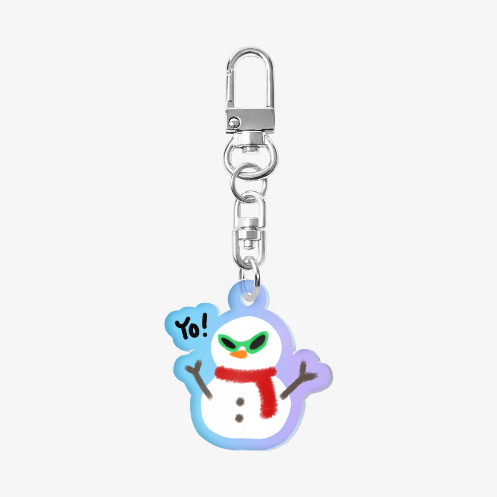 Minimal Shop - Snowman Alien Sunglasses Keyring