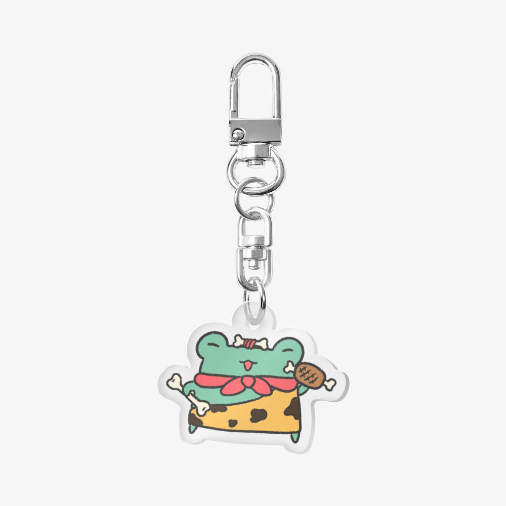 Galbi Dumpling - Frog Warrior Acrylic Keyring