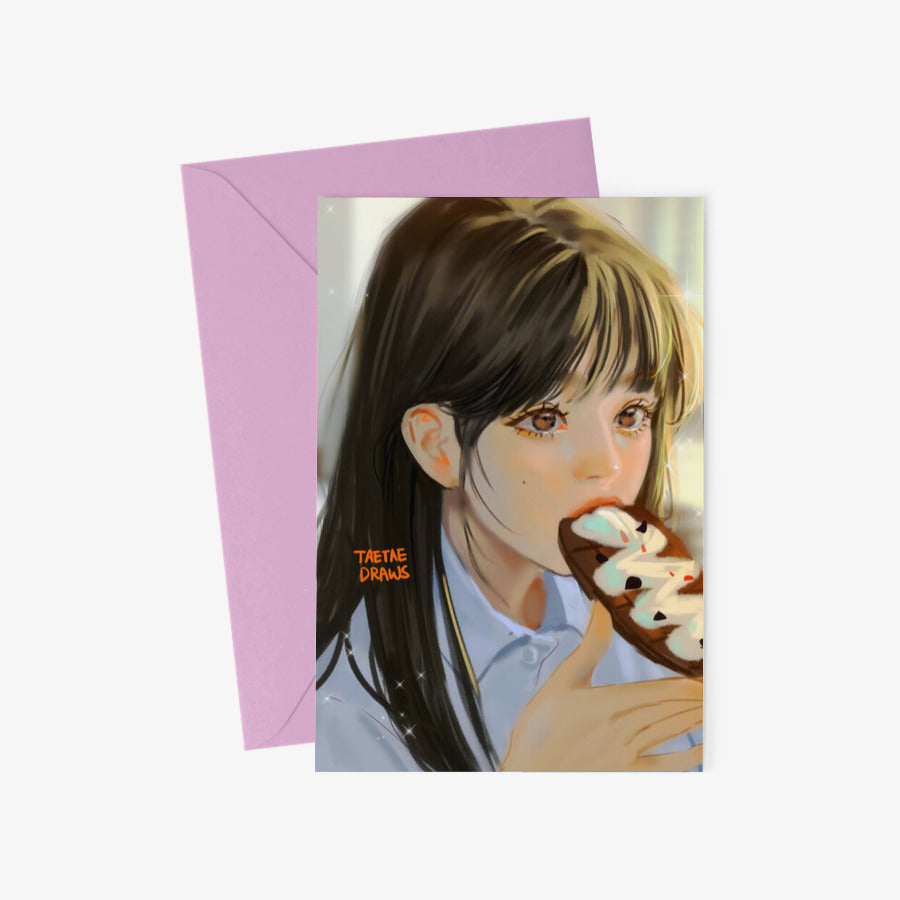 Taetaedraws - It's Sweet Postcard & Envelope Set