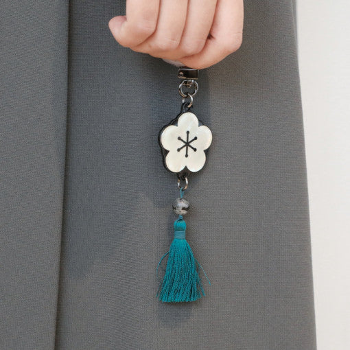 Return of the Blossoming Blade - Mother-of-Pearl Keyring