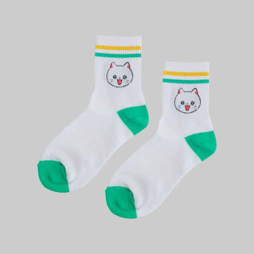 Meow Man - Middle Socks