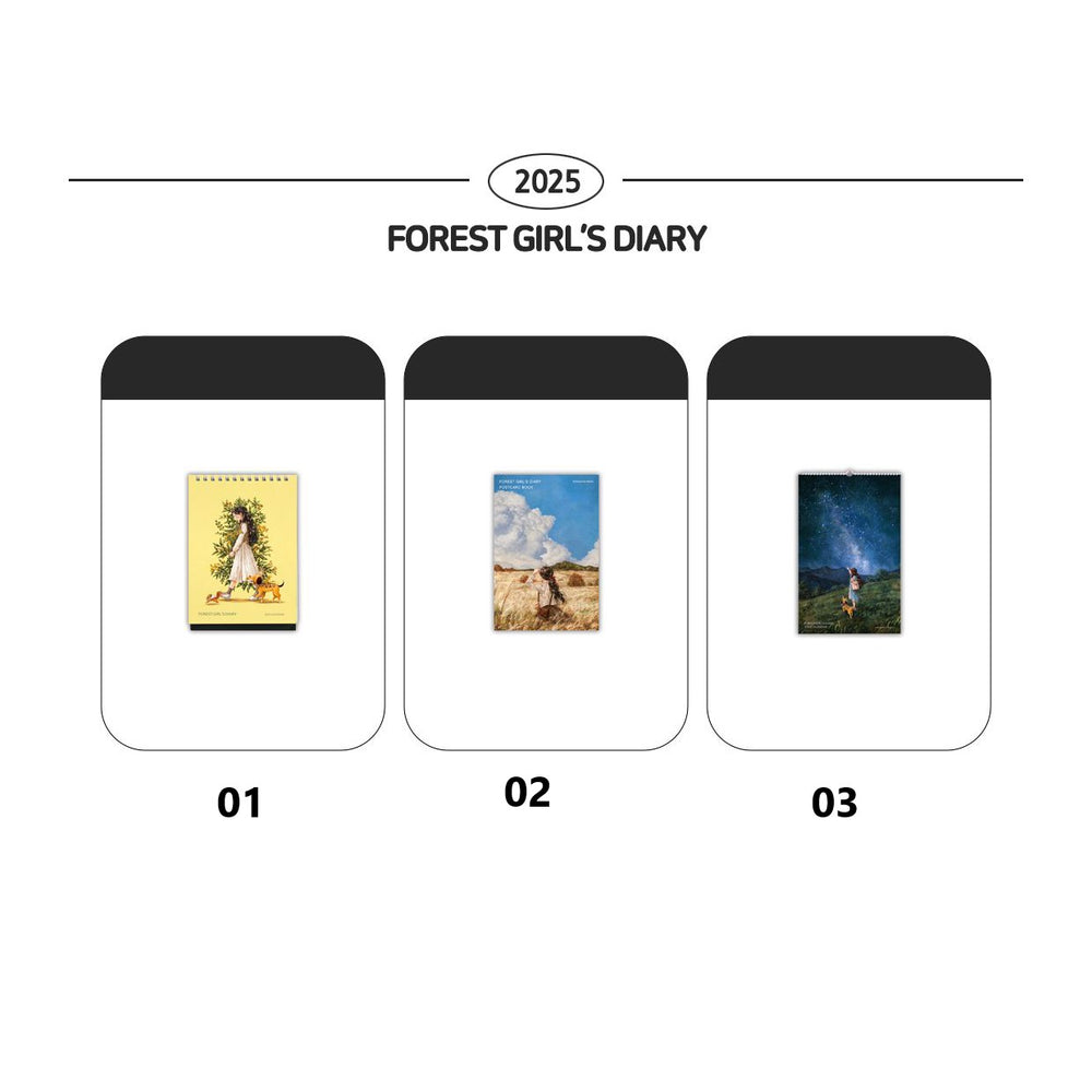 2025 AEPPOL Forest Girl Diary : Planner and Calendar (tumblbug)