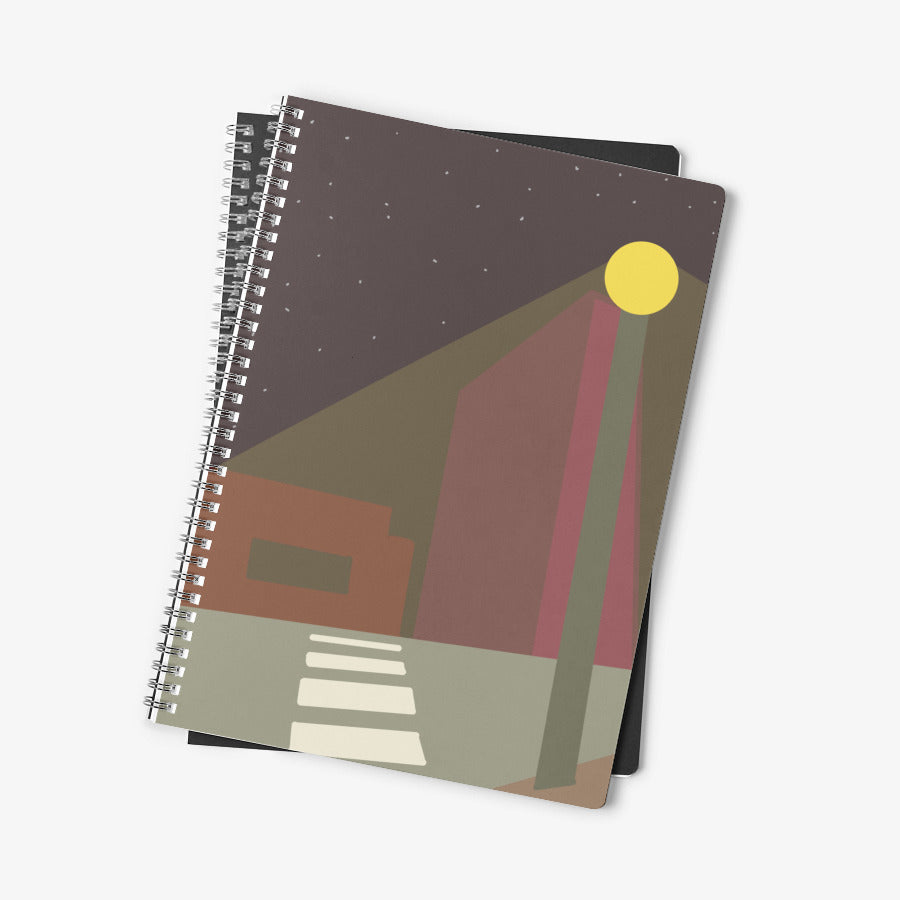 Eun Dam Bi - Night Time Cross Walk A4 Spring Notebook