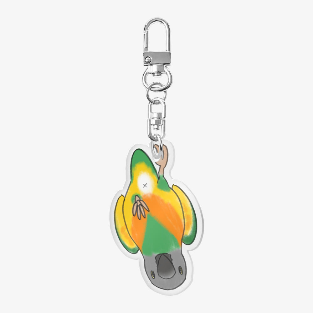 Instantrice Butler - Parrot Sunflower Acrylic Keyring