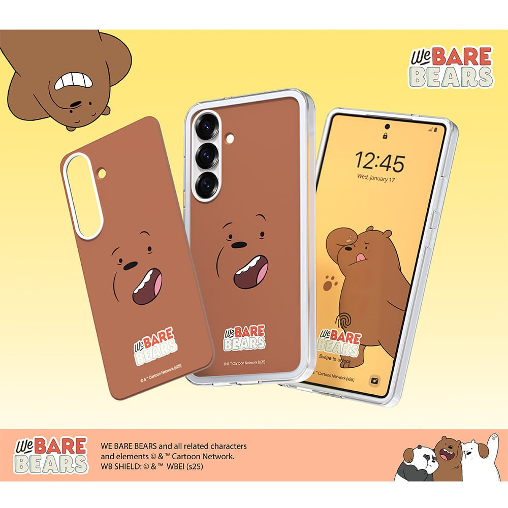 SLBS - We Bare Bears Grizzly Flip-Suit Card (Galaxy S25 Series)