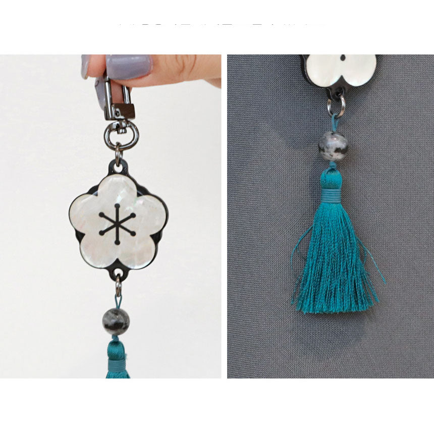 Return of the Blossoming Blade - Mother-of-Pearl Keyring