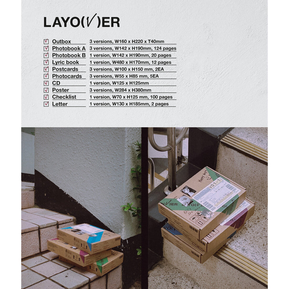 BTS V - Layover : 1st Solo Album (Weverse + Photobook Version)