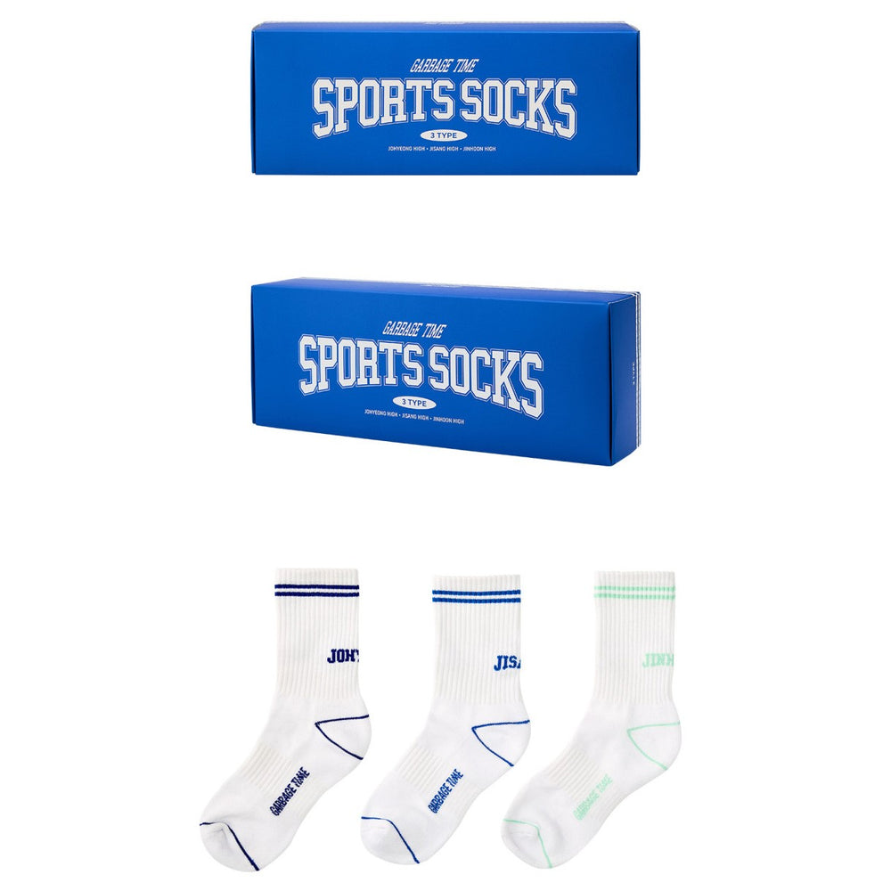 Garbage Time - Sports Mid Calf Socks Set