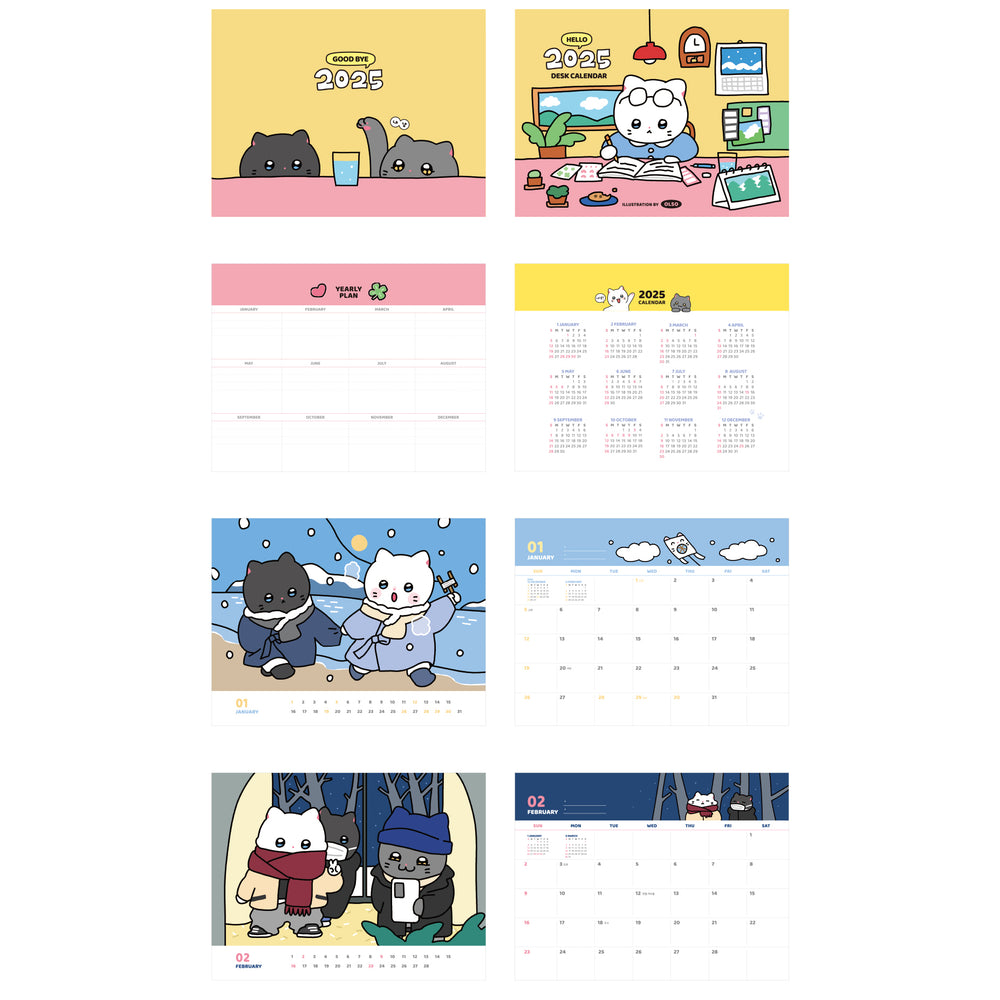 Meow Man - 2025 Desk Calendar