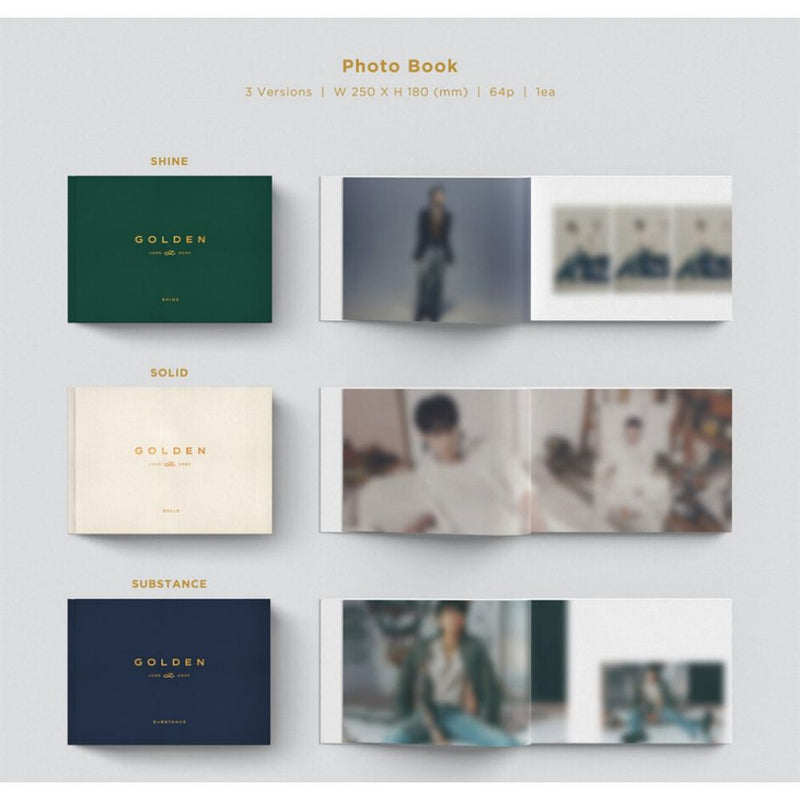 BTS Jung Kook - GOLDEN : 1st Solo Album (Photobook & Weverse Album Set –  Harumio