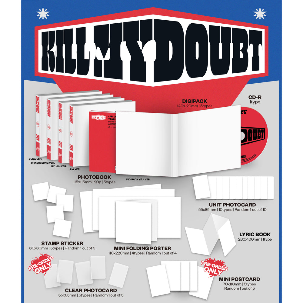 ITZY - Kill My Doubt (Standard + Digipack Version)