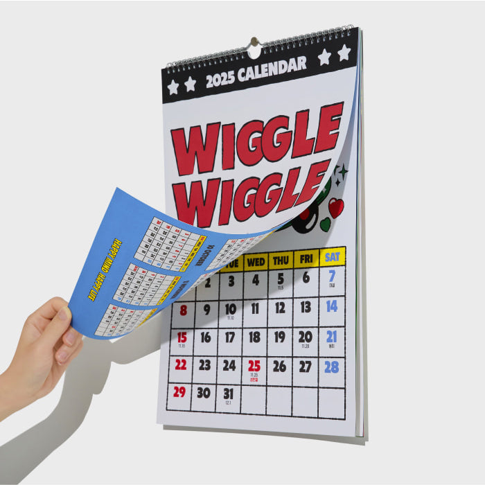 Wiggle Wiggle - 2025 Wall Calendar