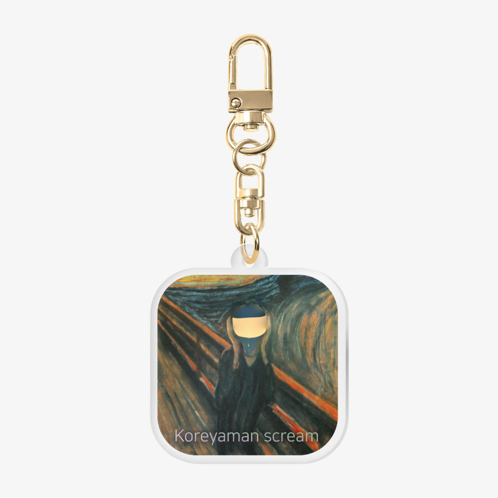 Koreyaman - Scream Transparent Acrylic Keyring