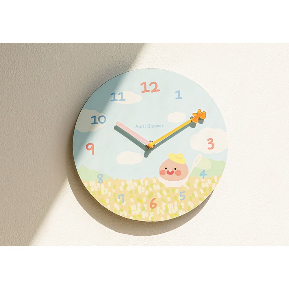 Kakao Friends - Apeach Summer Field Silent Wall Clock