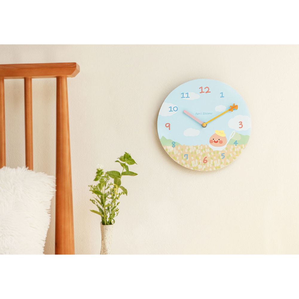 Kakao Friends - Apeach Summer Field Silent Wall Clock