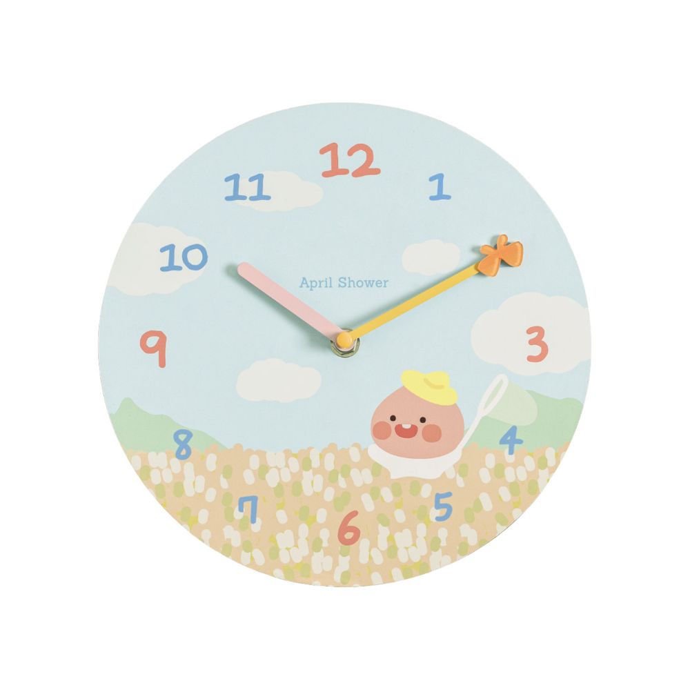 Kakao Friends - Apeach Summer Field Silent Wall Clock