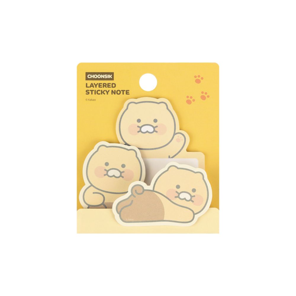 Kakao Friends - Choonsik Figure Layered Sticky Note