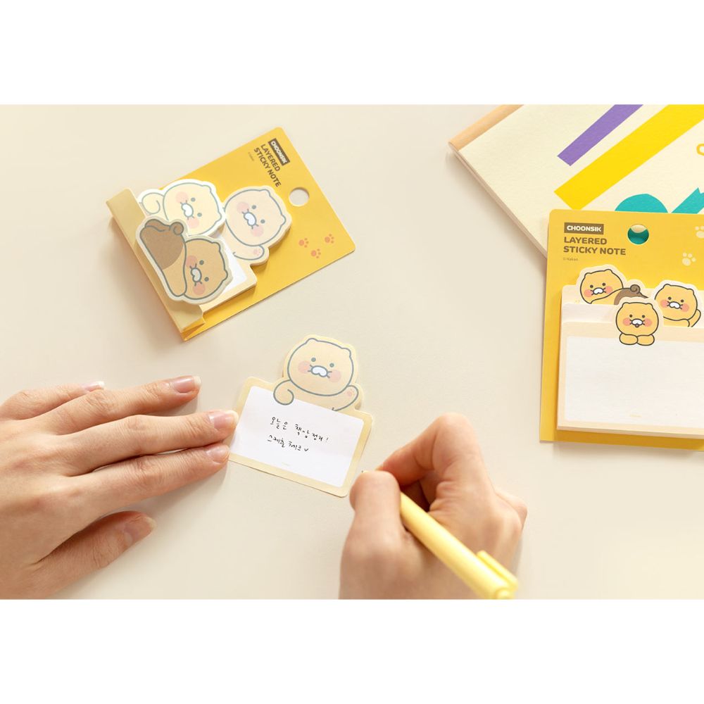 Kakao Friends - Choonsik Figure Layered Sticky Note