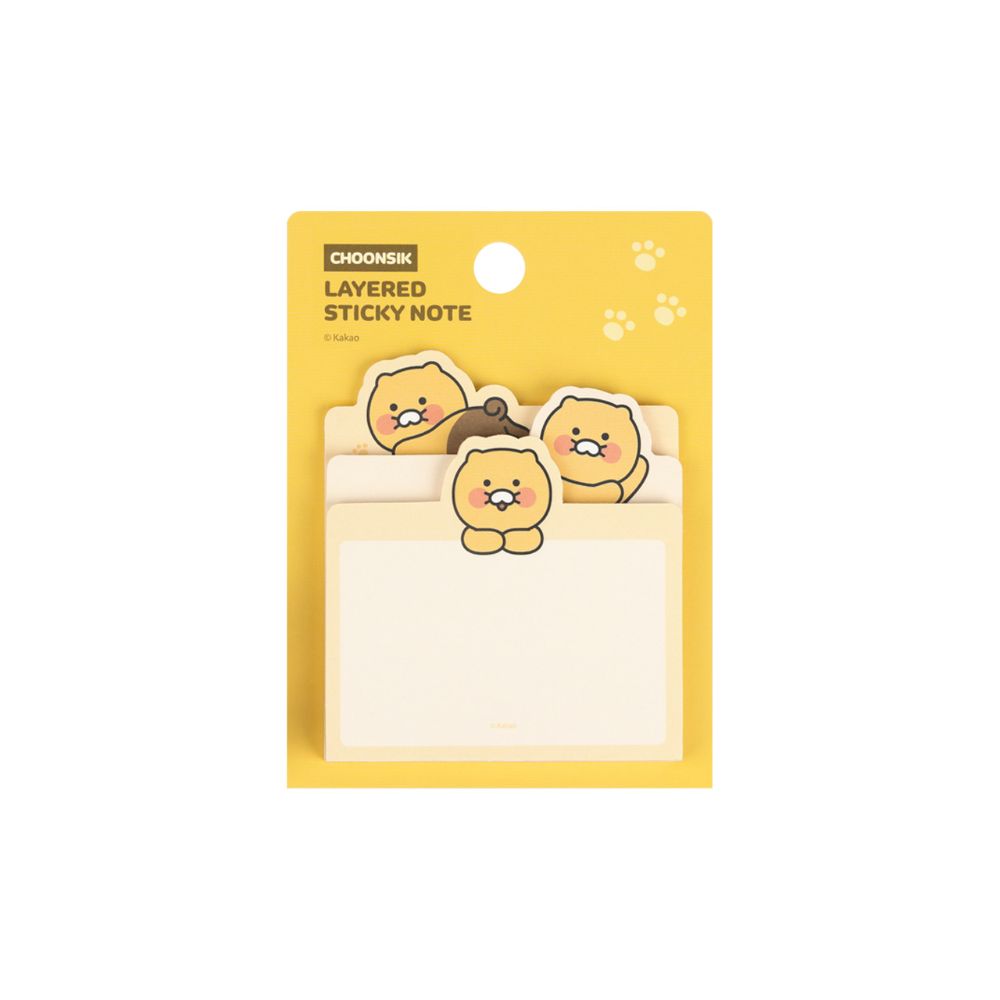 Kakao Friends - Choonsik Face 3-Layered Sticky Note