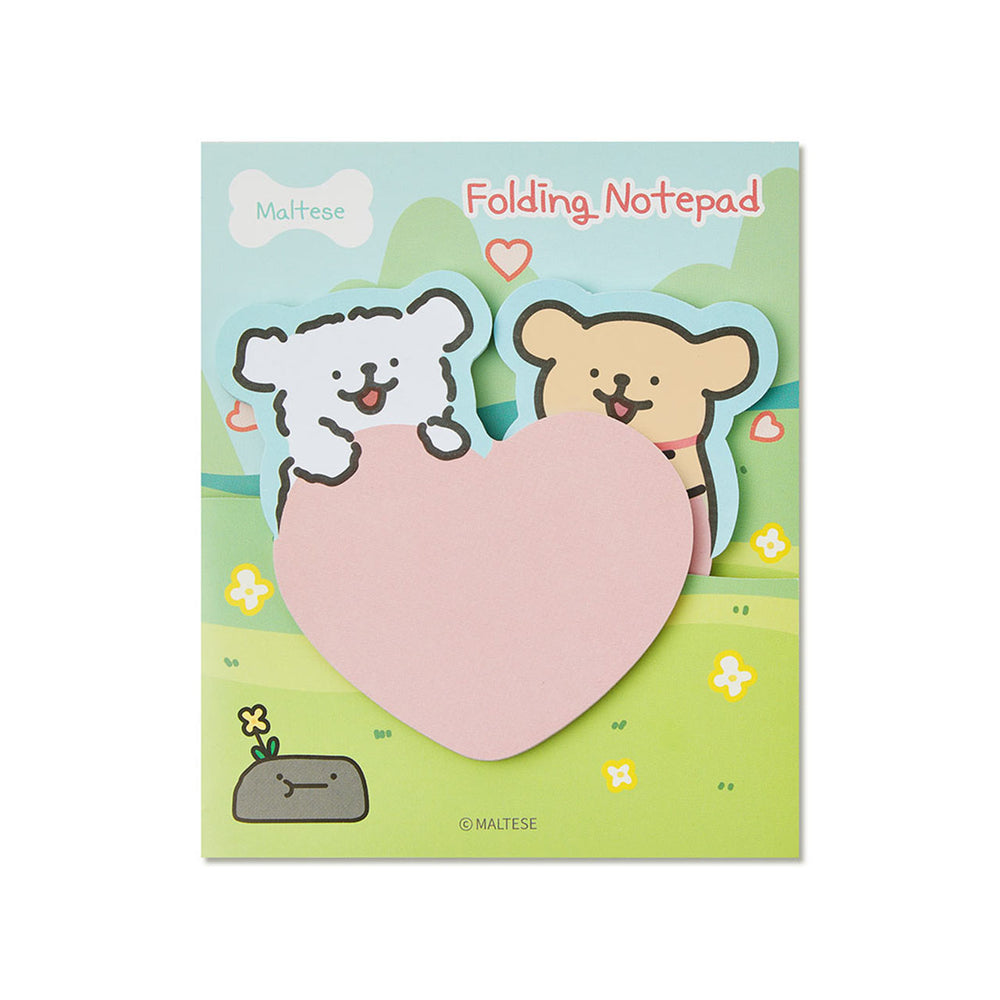 Kakao Friends - Maltese Folding Heart Memopad