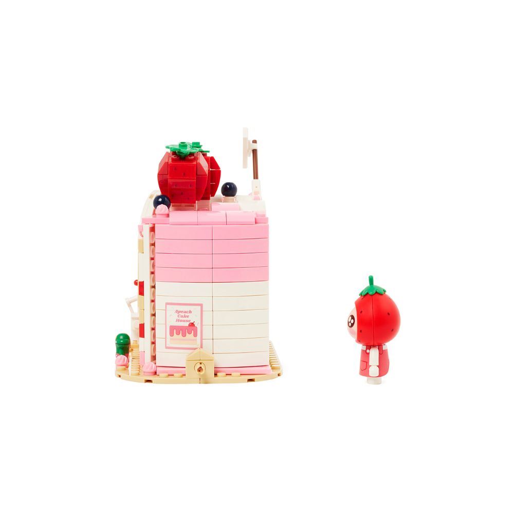 Kakao Friends - Apeach Strawberry Cake Desert Brick Figure