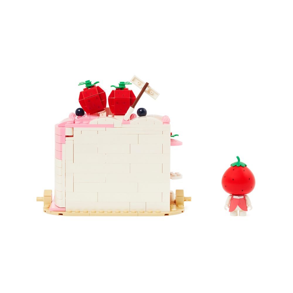 Kakao Friends - Apeach Strawberry Cake Desert Brick Figure