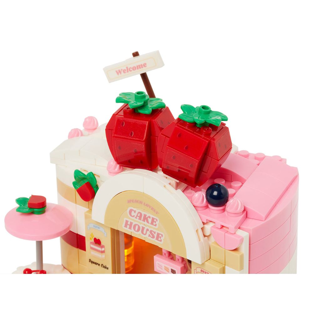 Kakao Friends - Apeach Strawberry Cake Desert Brick Figure