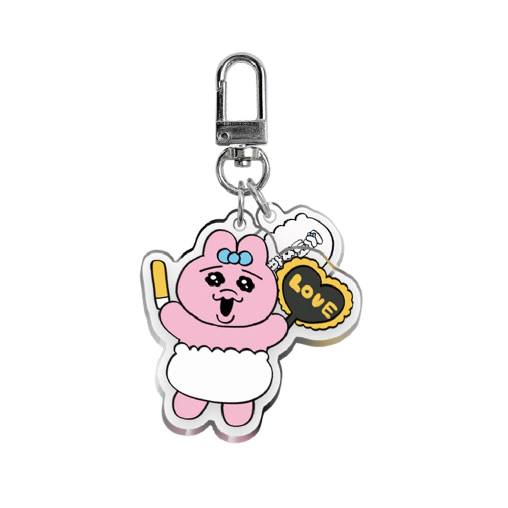 Kakao Friends - Fan Club Punkyu Rabbit Body Acrylic Keyring