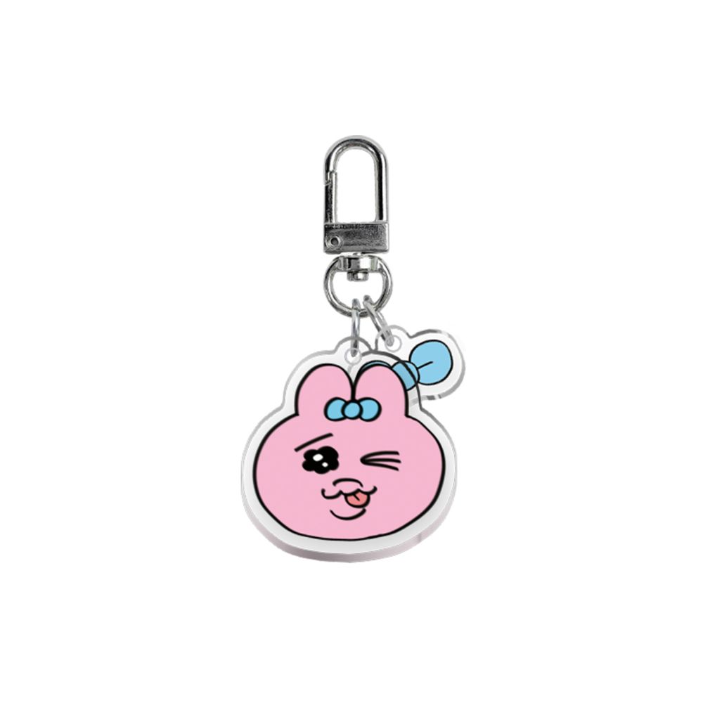 Kakao Friends - Punkyu Rabbit Face Winking Acrylic Keyring