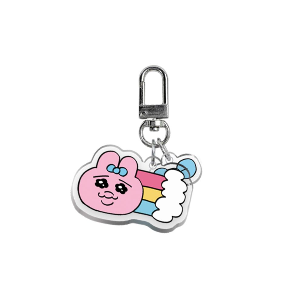 Kakao Friends - Rainbow Punkyu Rabbit Acrylic Keyring