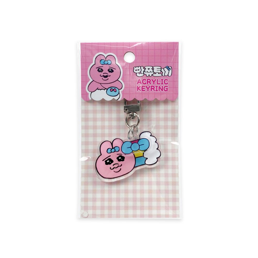 Kakao Friends - Rainbow Punkyu Rabbit Acrylic Keyring